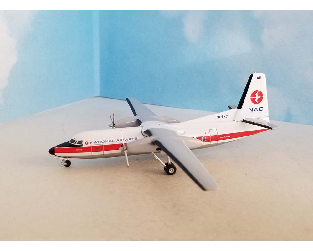 AeroClassics 1:200 Fokker F27 Friendship NAC ZK-BXC – Diecast Metal, Nuovo In Scatola