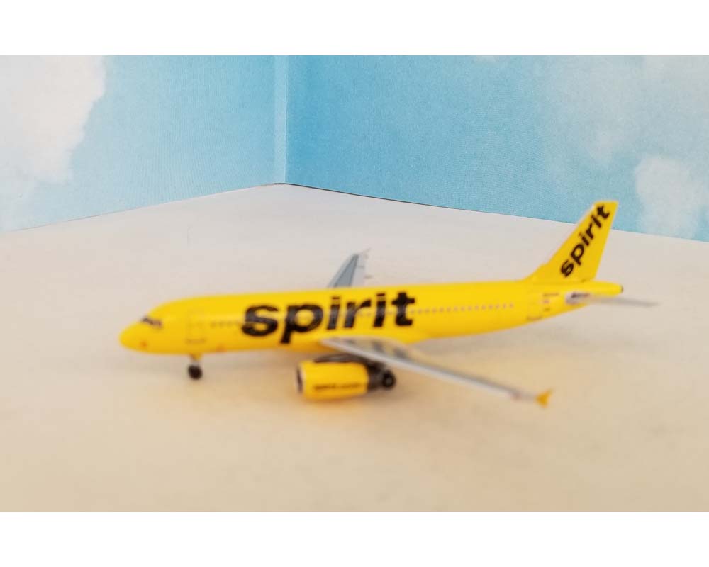 Modèle Réduit Aero Classics Airbus A320 Spirit Airlines 1:400 - Édition Limitée, Immatriculation N608NK