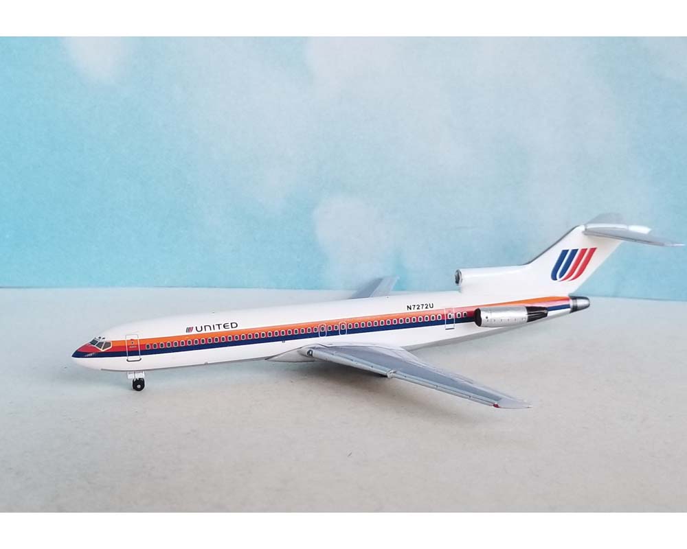 1/400 コンチネンタル航空B727-200 United Airlines B727-200 N7272U 1:400 Scale Aeroclassics