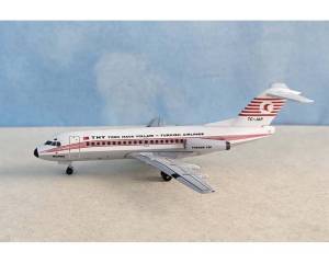 Turkish Airlines F-28 TC-JAP 1:400 Scale Aeroclassics AC411455
