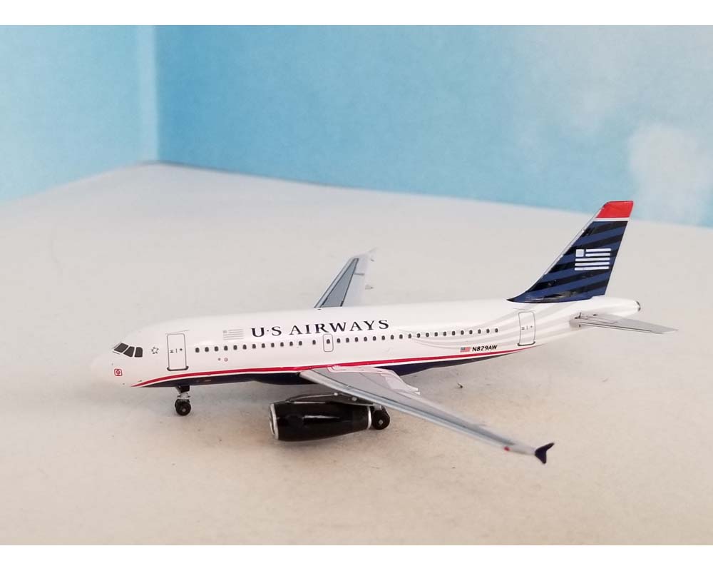 US Airways Airbus A319 N829AW 1:400 Scale Bluebox BBX41613