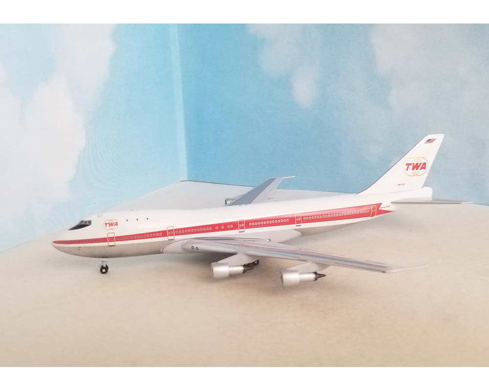 TWA B747-100 1/200 ホーガン製 TWA Boeing 747-100 N93115 InFlight IF741010 Scale 1:200 RARE