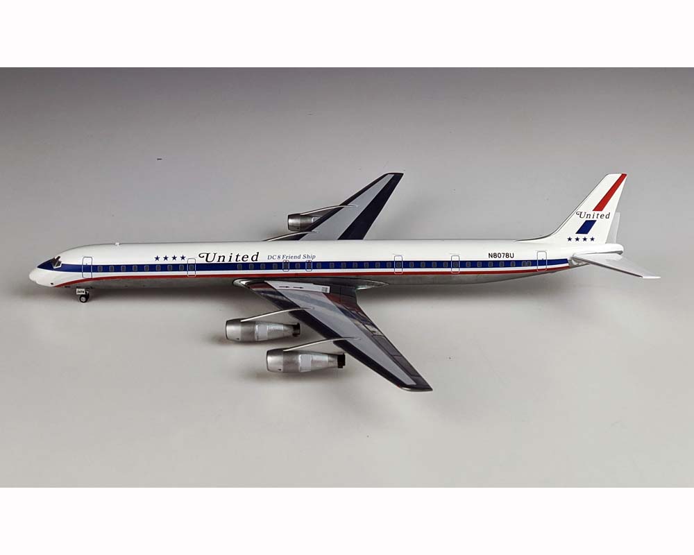 AEROCLASSICS UNITED AIRLINES DC-8-61 N8078U 1:200 Scale AC219550A