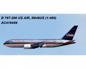 AEROCLASSICS US AIR B767-200  N648US 1:400 Scale AC419456