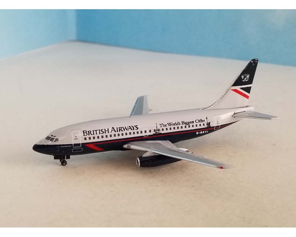 BRITISH AIRWAYS Boeing B737-200 G-BKYI 1:400 Scale AEROCLASSICS ...